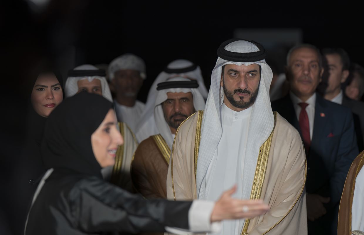 سلطان بن أحمد القاسمي يشهد افتتاح معرض 