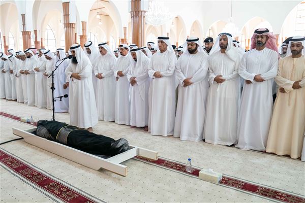 Sharjah Ruler performs funeral prayer on body of Khalid Al Qasimi