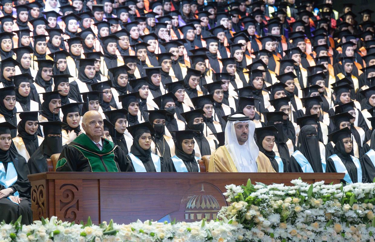 Sultan bin Ahmed attends UOS Fall 2024 Female Graduation Ceremony