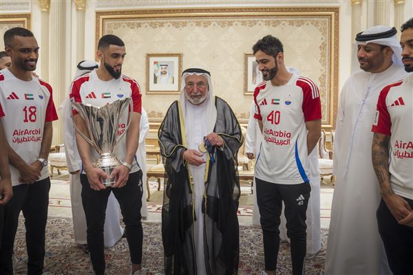 Sharjah Ruler receives Asian champions, grants team AED20mn reward