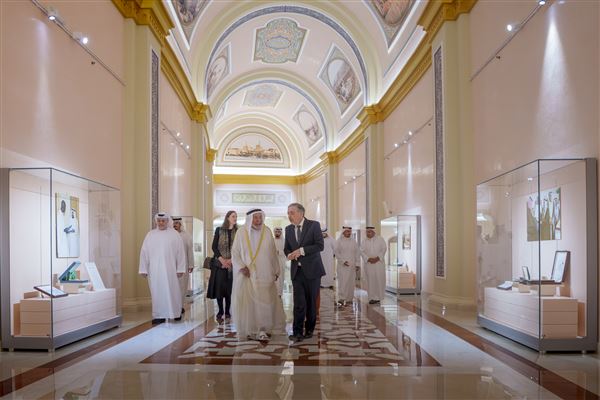 Sharjah Ruler meets with Pres. of the National Library of France