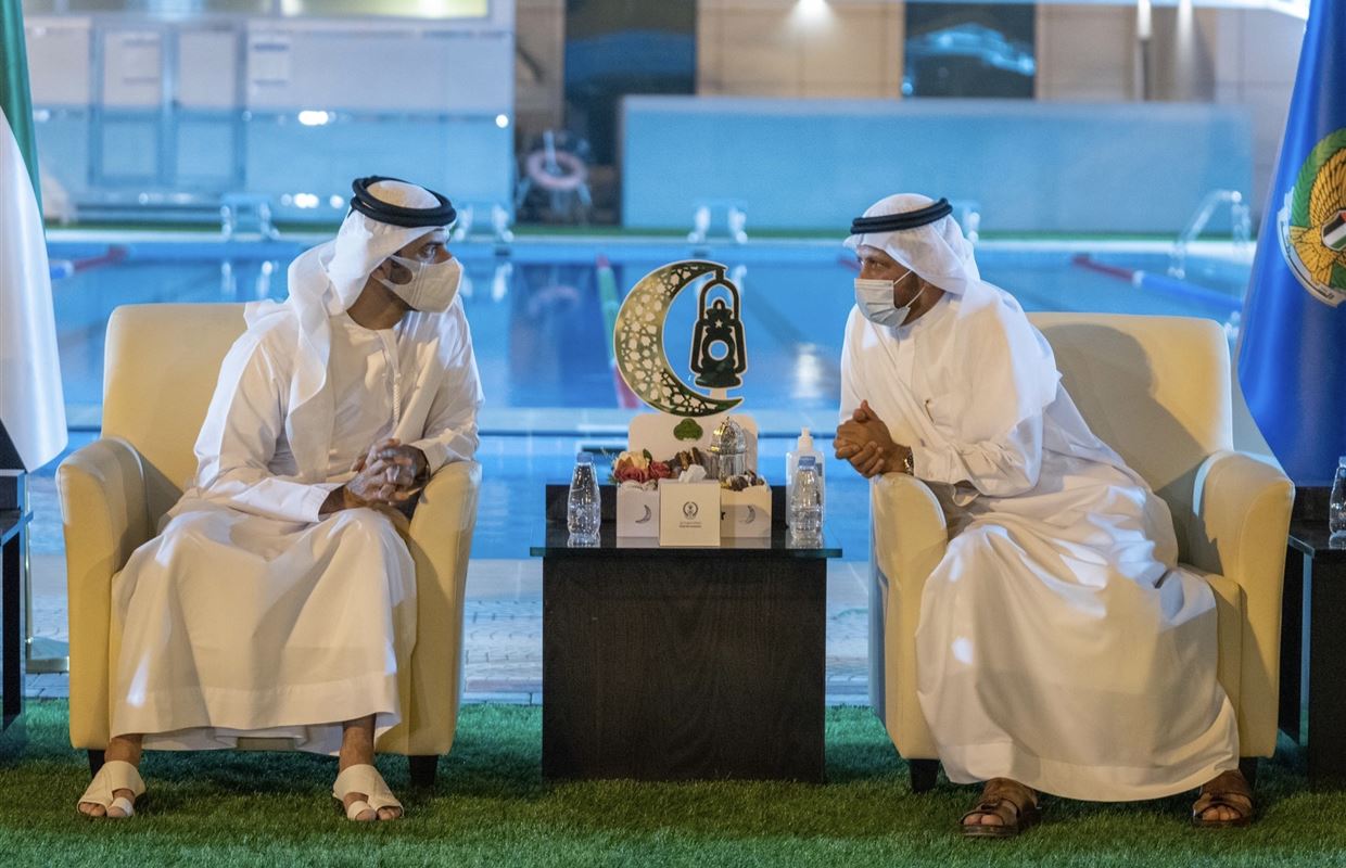 Sheikh Sultan bin Ahmed reviews best sports practices at Sharjah Police Officers Club