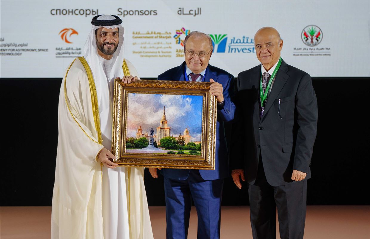 سلطان بن أحمد القاسمي يشهد انطلاق المؤتمر الثالث لرؤساء الجامعات العربية والروسية بجامعة الشارقة