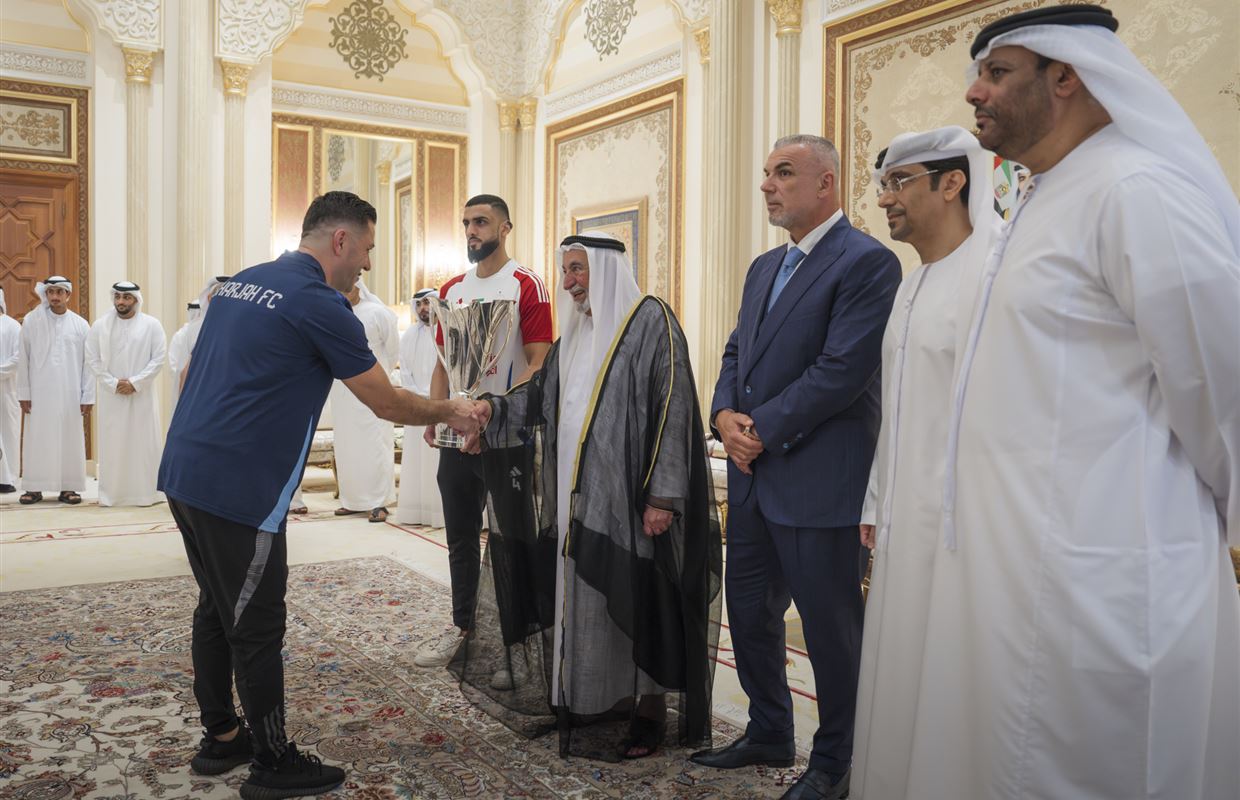 Sharjah Ruler receives Asian champions, grants team AED20mn reward
