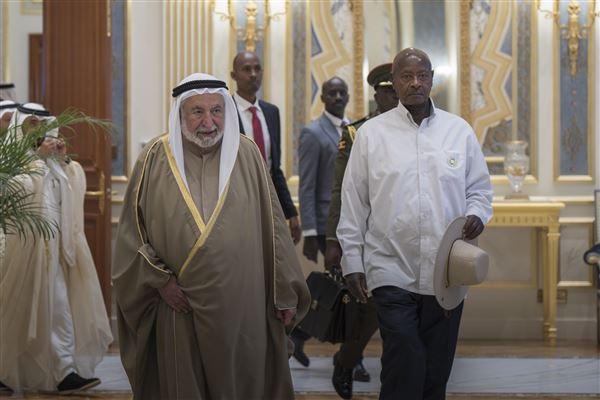 Sharjah Ruler receives President of Uganda