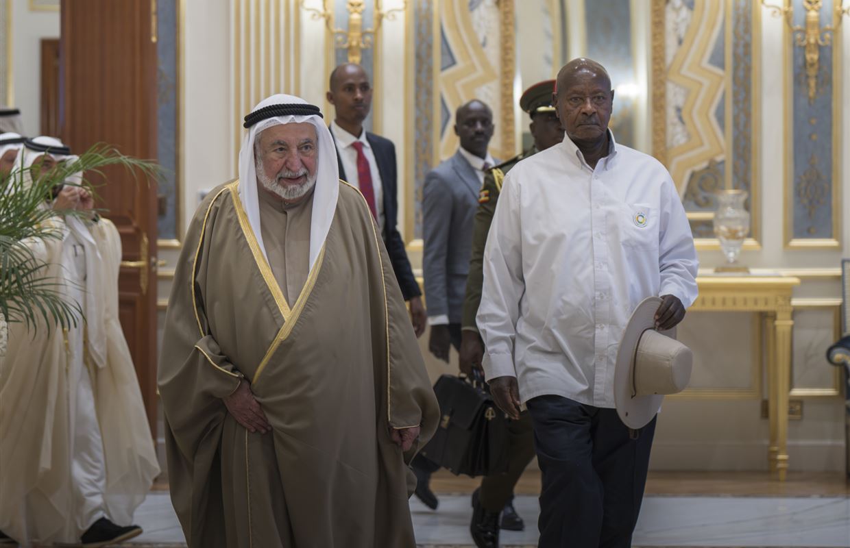 Sharjah Ruler receives President of Uganda