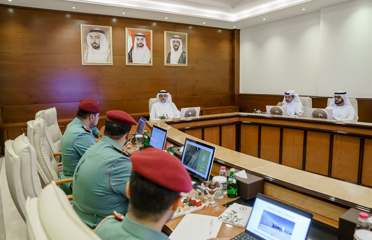 Sharjah crown prince chairs Police Sciences Academy meeting