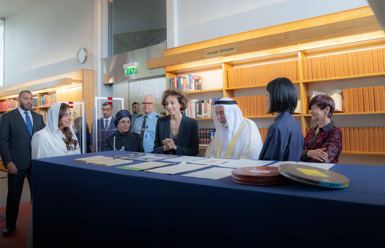 Sharjah Ruler witnesses signing of  USD 6 million agreement to digitise UNESCO’s Archives