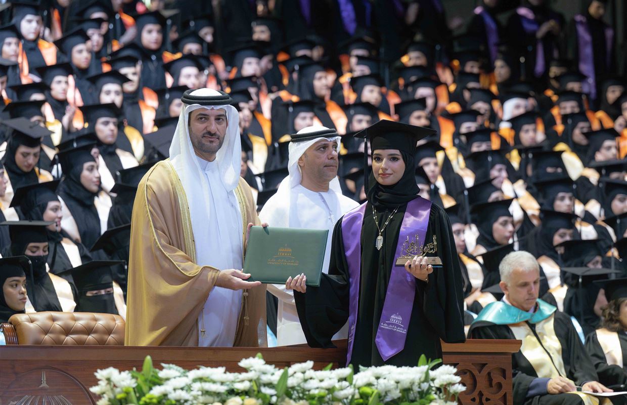 Sultan bin Ahmed attends UOS Fall 2024 Female Graduation Ceremony