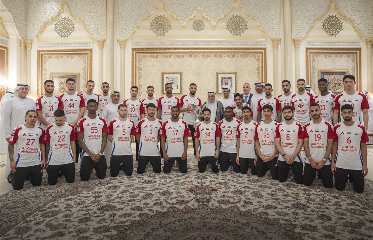 Sharjah Ruler receives Asian champions, grants team AED20mn reward