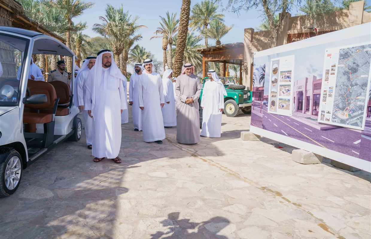 Sharjah Ruler inspects restoration work in Shariat Al Dhaid