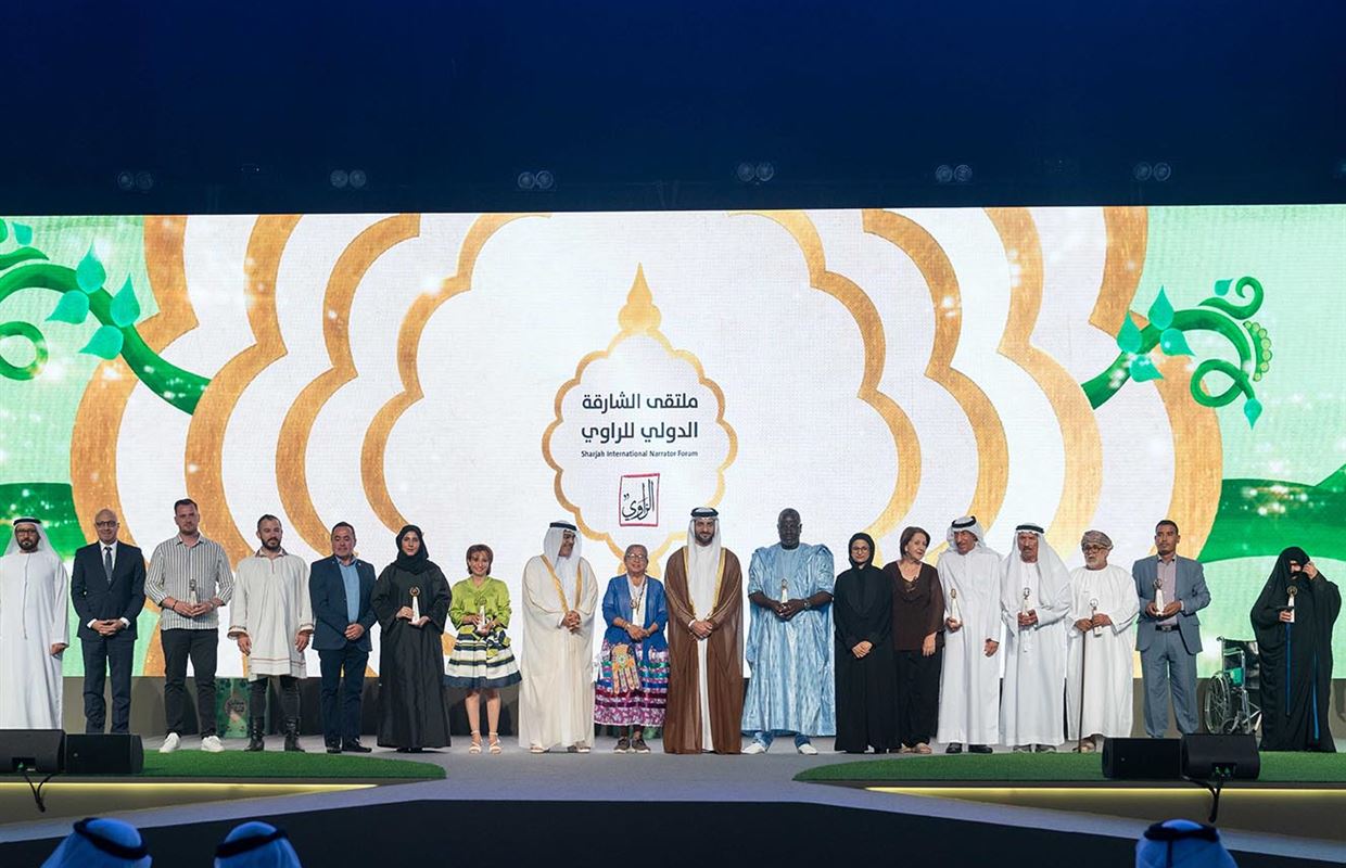 سلطان بن أحمد القاسمي يفتتح فعاليات الدورة الـ 23 لملتقى الشارقة الدولي للراوي