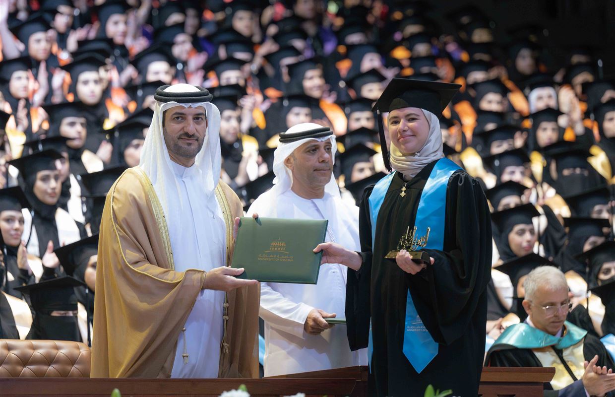 Sultan bin Ahmed attends UOS Fall 2024 Female Graduation Ceremony