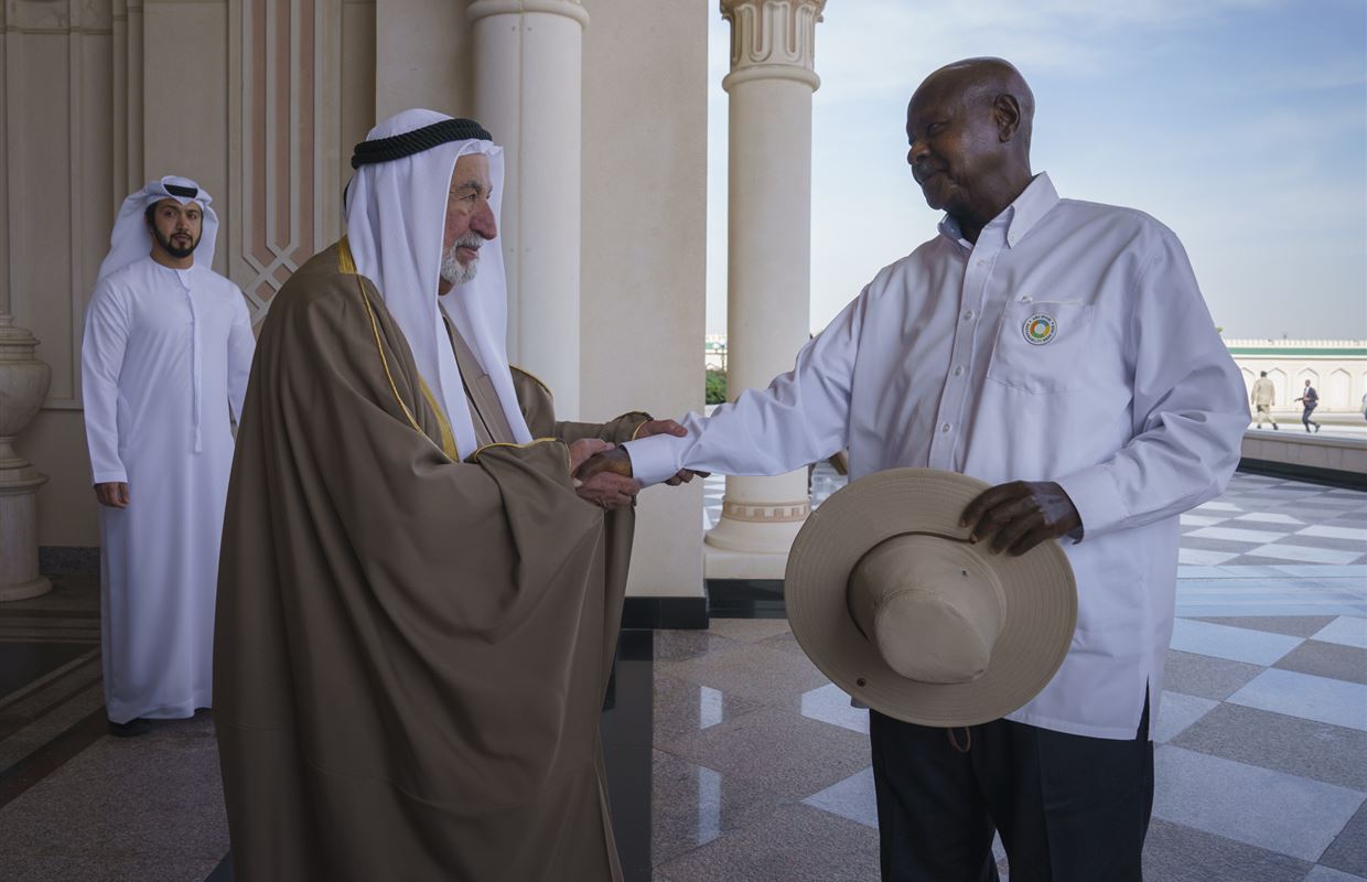 Sharjah Ruler receives President of Uganda