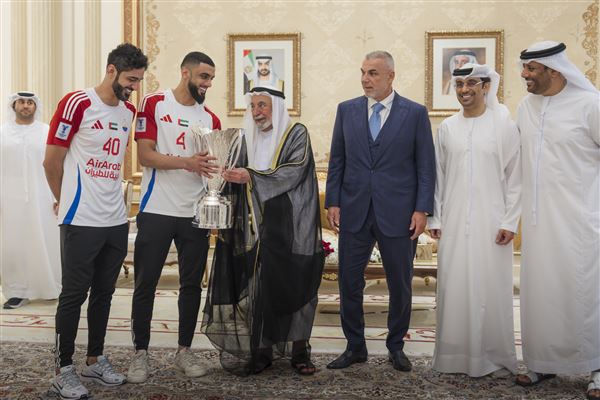 Sharjah Ruler receives Asian champions, grants team AED20mn reward