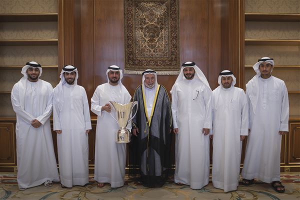 Sharjah Ruler receives Asian champions, grants team AED20mn reward