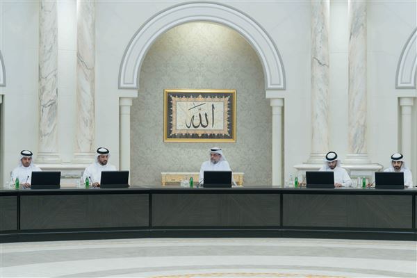 ولي عهد الشارقة يترأس اجتماع المجلس التنفيذي