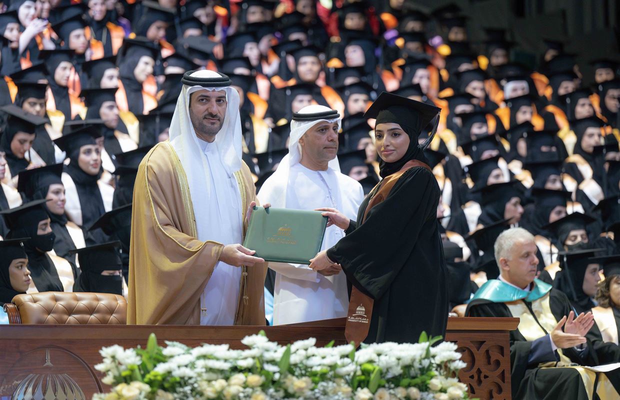 Sultan bin Ahmed attends UOS Fall 2024 Female Graduation Ceremony