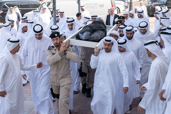 Sharjah Ruler performs funeral prayer on body of Khalid Al Qasimi