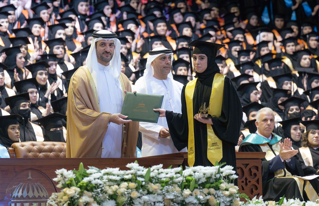 Sultan bin Ahmed attends UOS Fall 2024 Female Graduation Ceremony