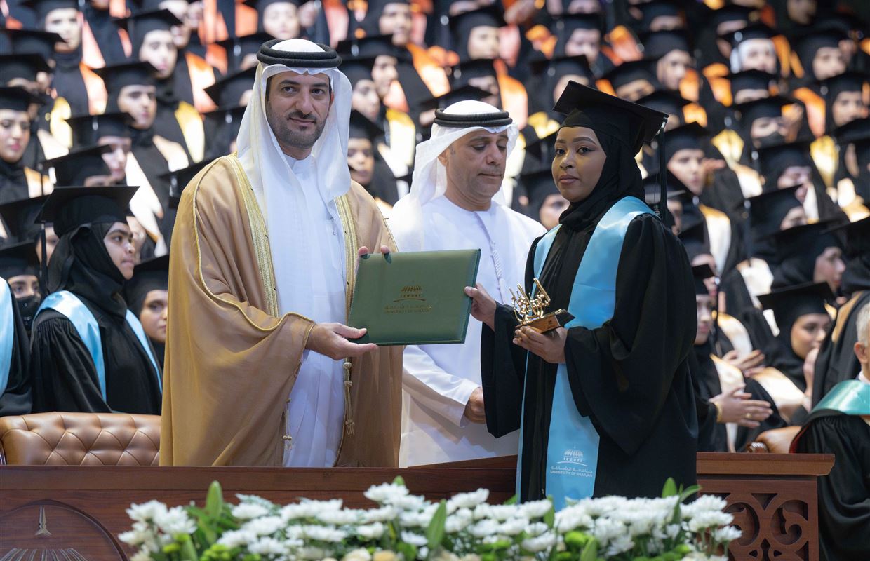 Sultan bin Ahmed attends UOS Fall 2024 Female Graduation Ceremony