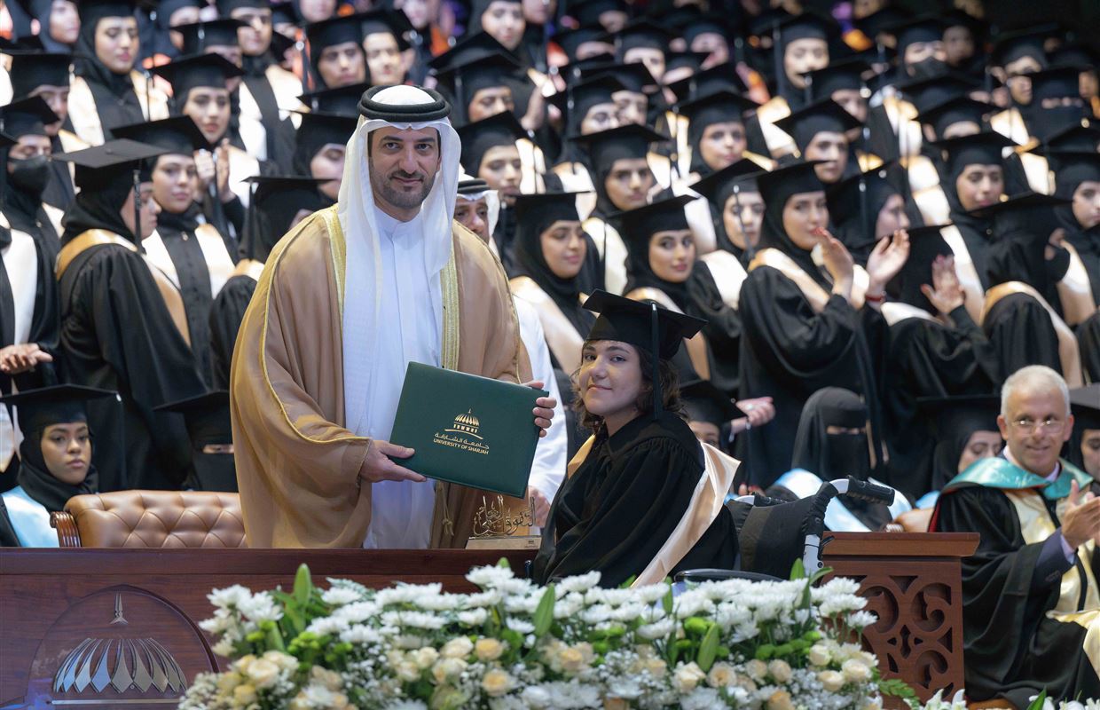 Sultan bin Ahmed attends UOS Fall 2024 Female Graduation Ceremony