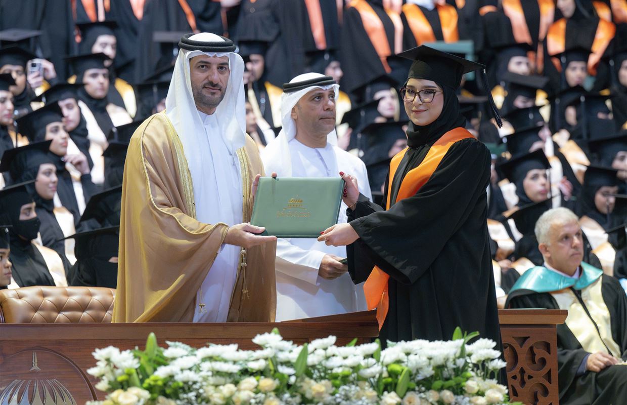 Sultan bin Ahmed attends UOS Fall 2024 Female Graduation Ceremony