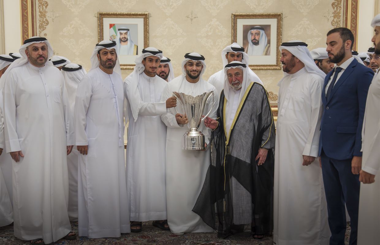 Sharjah Ruler receives Asian champions, grants team AED20mn reward