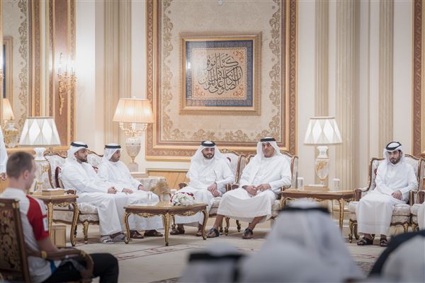 Sharjah Ruler receives Asian champions, grants team AED20mn reward