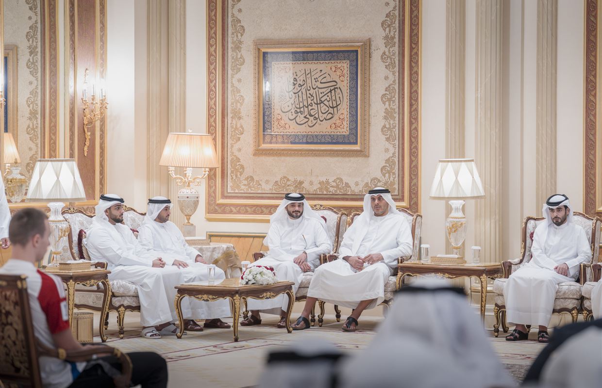 Sharjah Ruler receives Asian champions, grants team AED20mn reward