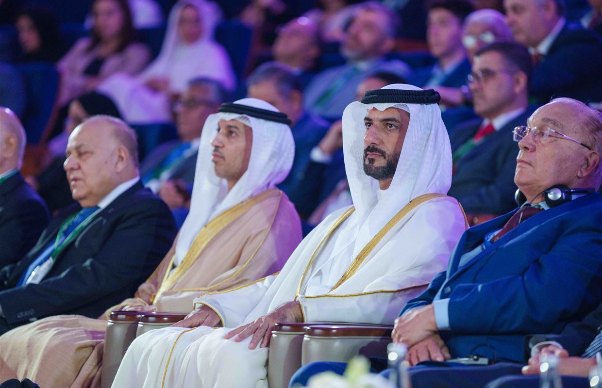سلطان بن أحمد القاسمي يشهد انطلاق المؤتمر الثالث لرؤساء الجامعات العربية والروسية بجامعة الشارقة
