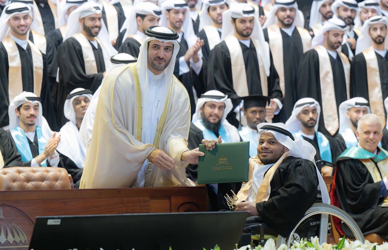 Sultan bin Ahmed attends UOS’s Fall 2024 Graduation Ceremony