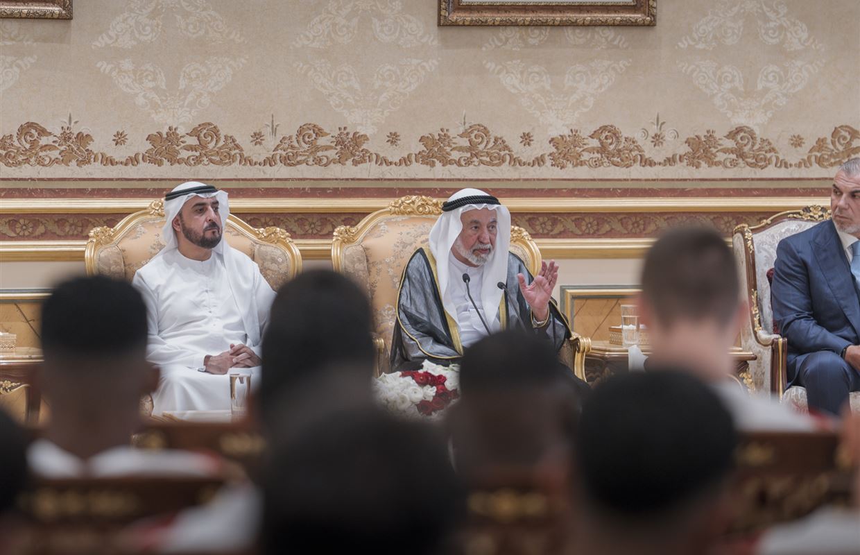Sharjah Ruler receives Asian champions, grants team AED20mn reward