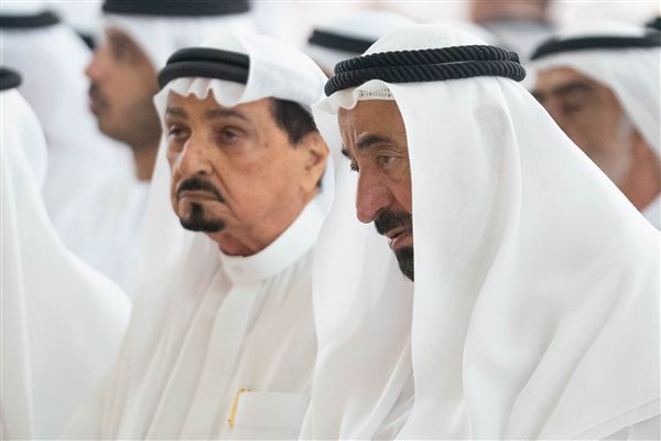 Sharjah Ruler performs funeral prayer on body of Khalid Al Qasimi