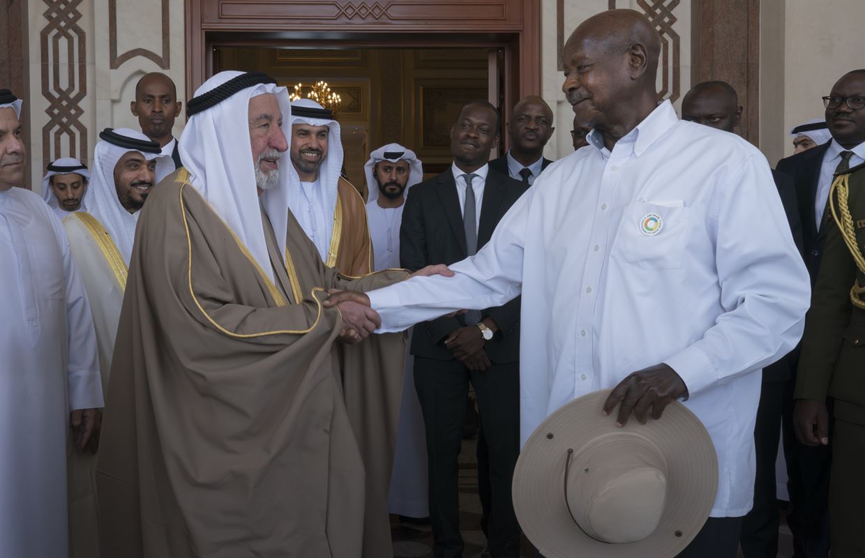 Sharjah Ruler receives President of Uganda