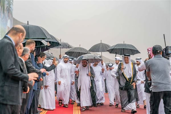 سلطان وبحضور سعود القاسمي يدشن طريق خورفكان شبكة الطرق الأحدث في دولة الإمارات