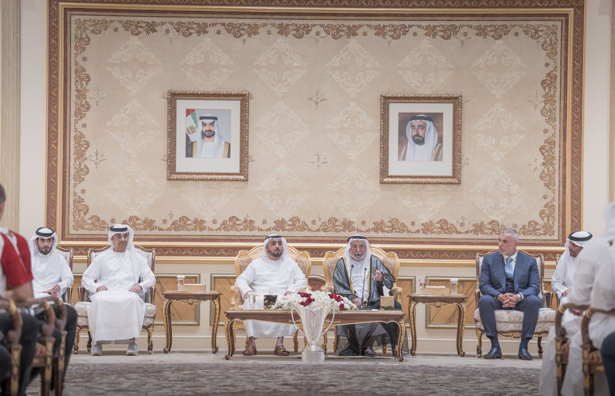 Sharjah Ruler receives Asian champions, grants team AED20mn reward