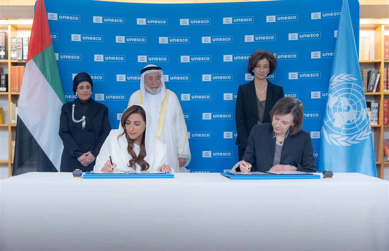Sharjah Ruler witnesses signing of  USD 6 million agreement to digitise UNESCO’s Archives