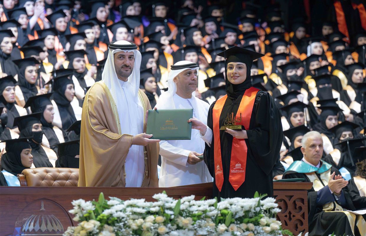 Sultan bin Ahmed attends UOS Fall 2024 Female Graduation Ceremony