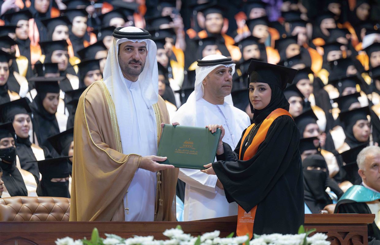 Sultan bin Ahmed attends UOS Fall 2024 Female Graduation Ceremony