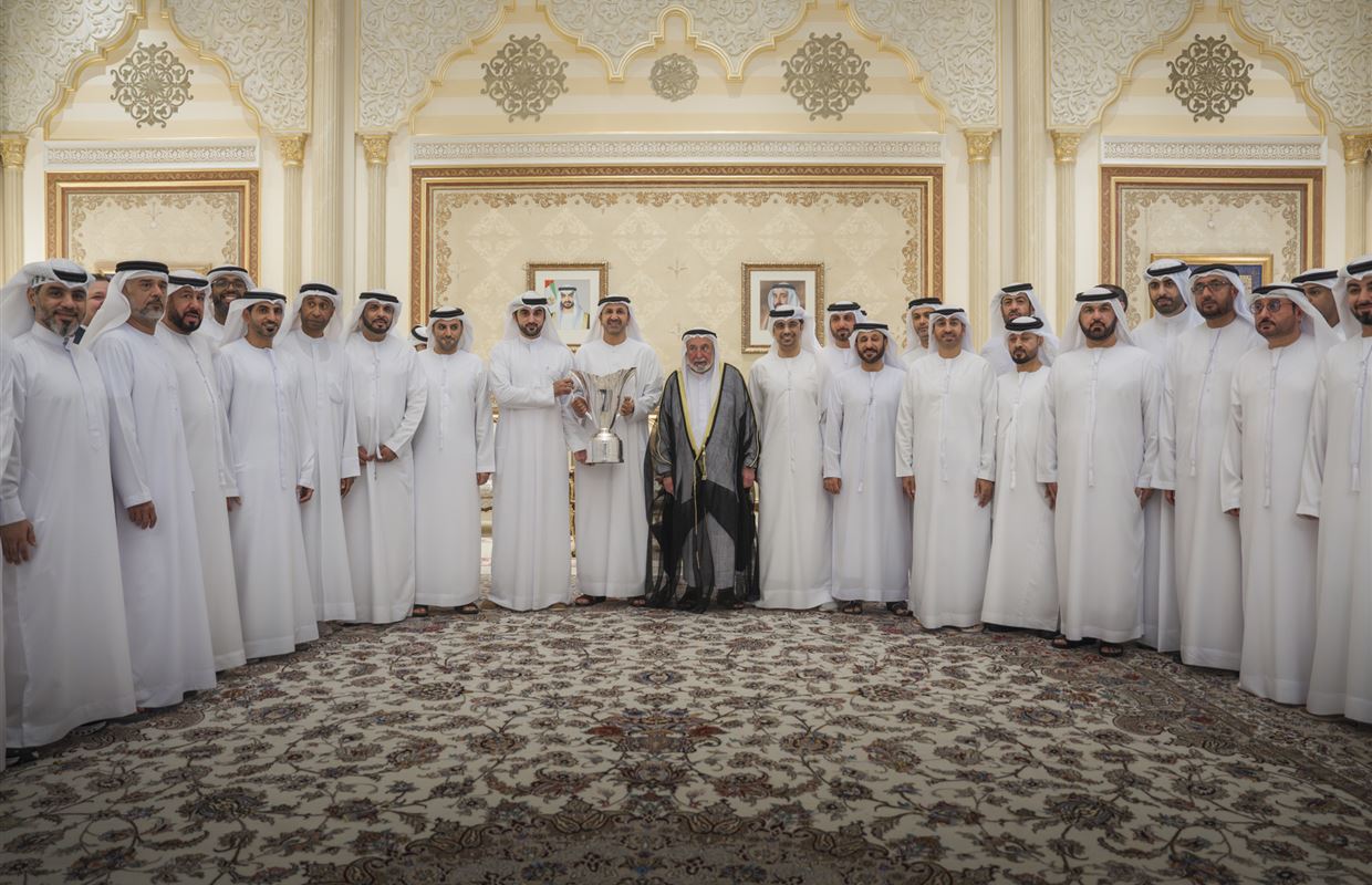 Sharjah Ruler receives Asian champions, grants team AED20mn reward