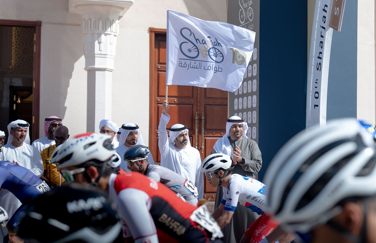 Salem bin Abdulrahman attends launch of 10th Sharjah Cycling Tour