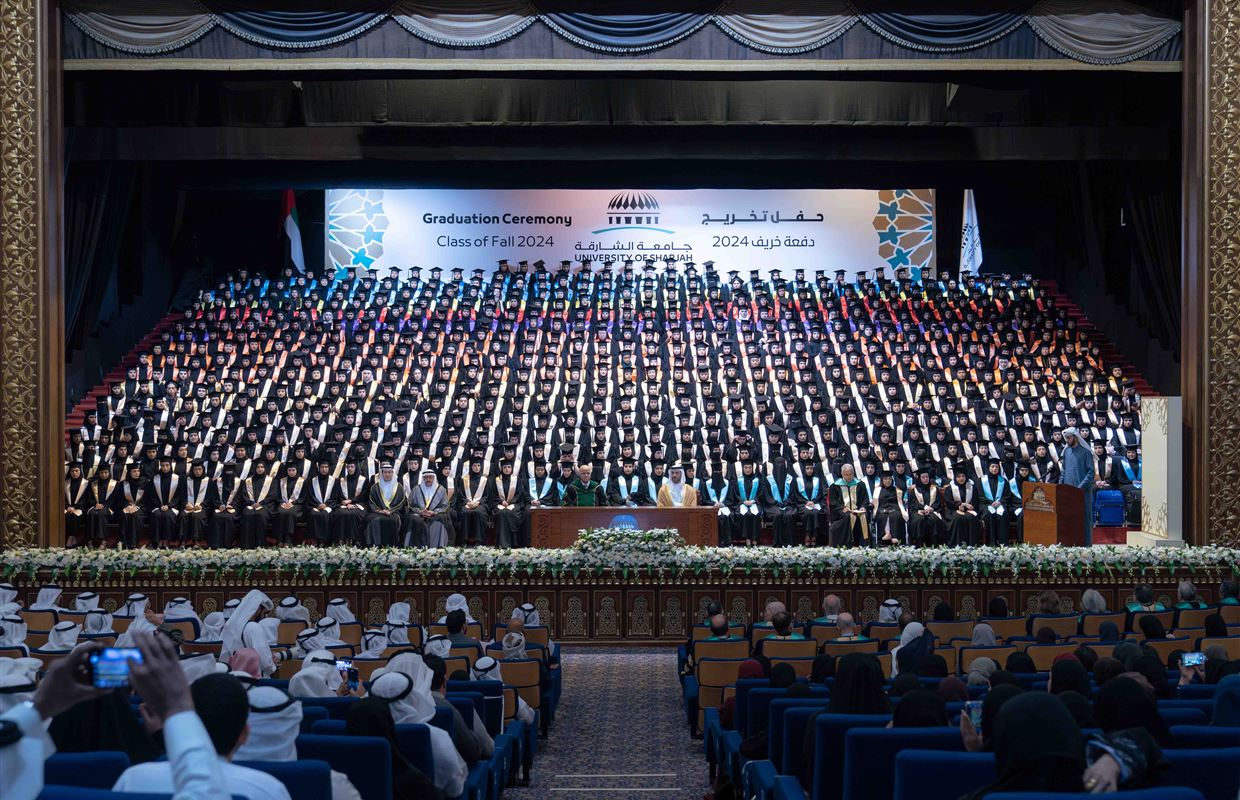 Sultan bin Ahmed attends UOS Fall 2024 Female Graduation Ceremony