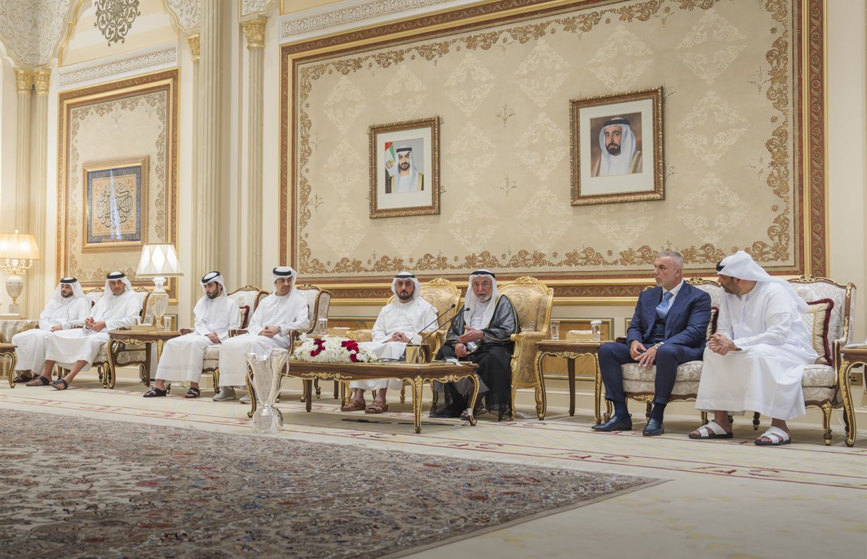Sharjah Ruler receives Asian champions, grants team AED20mn reward