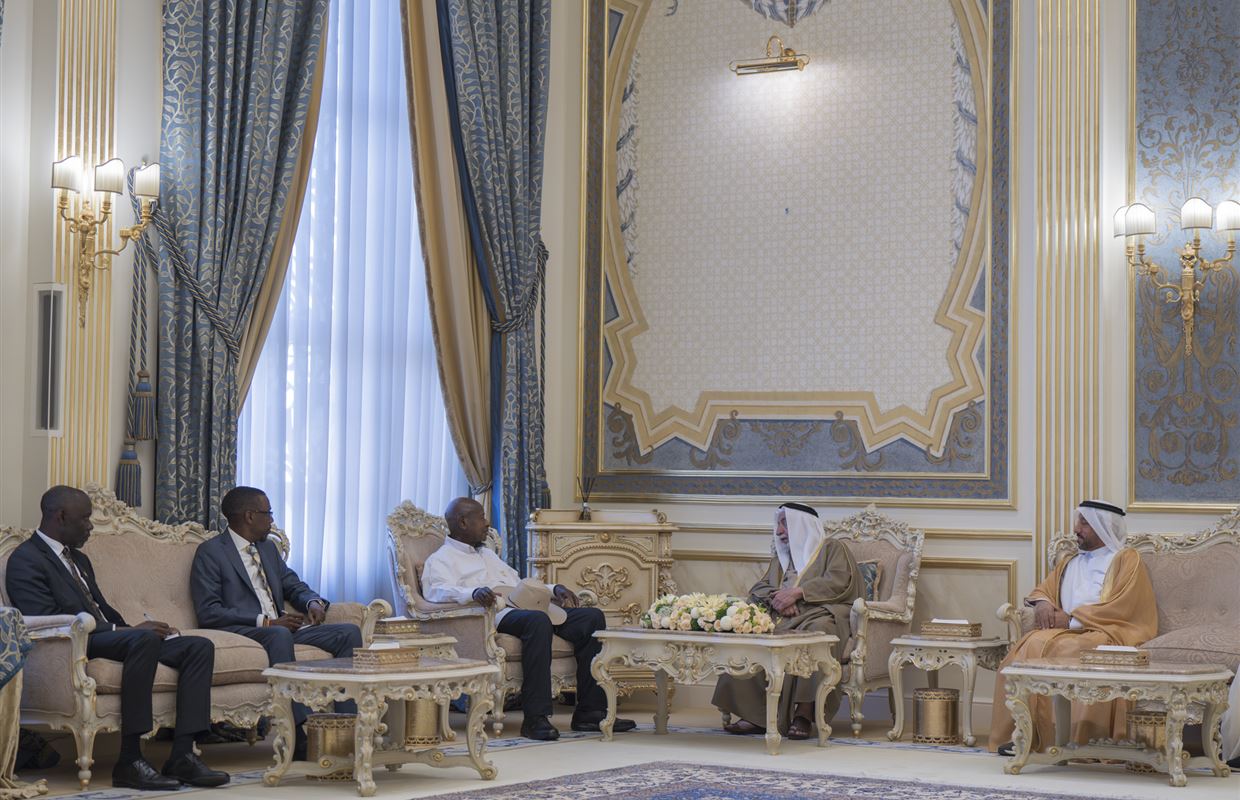 Sharjah Ruler receives President of Uganda