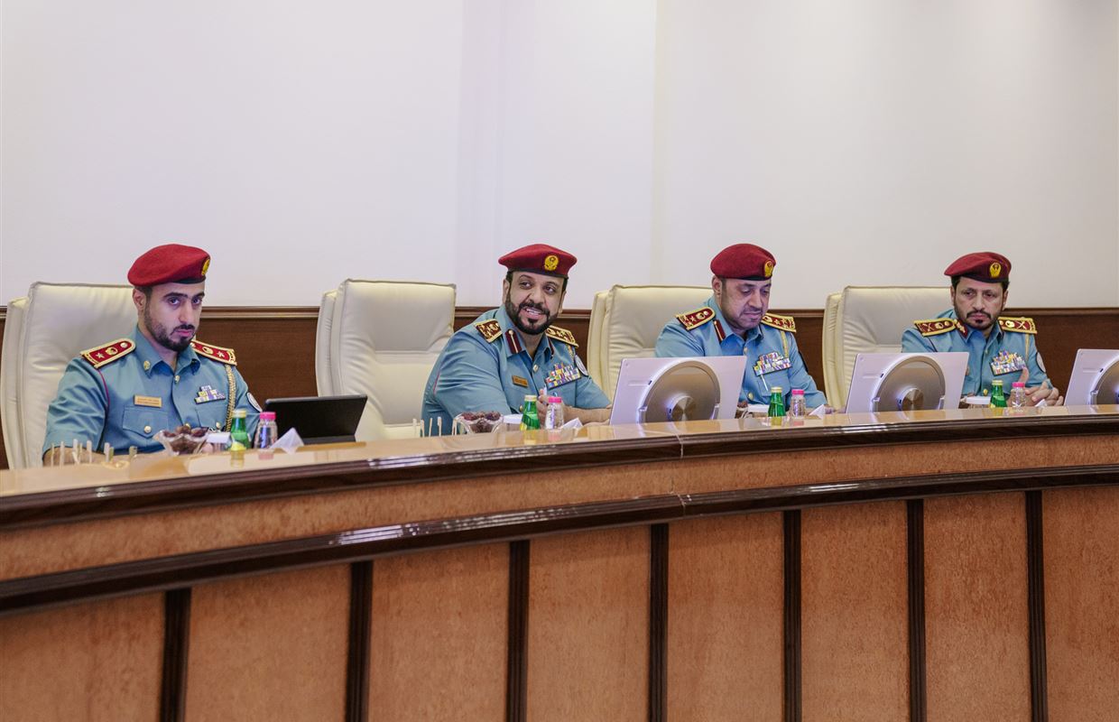 Sharjah crown prince chairs Police Sciences Academy meeting