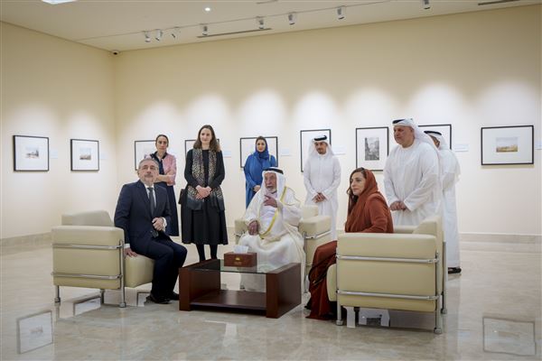 Sharjah Ruler meets with Pres. of the National Library of France