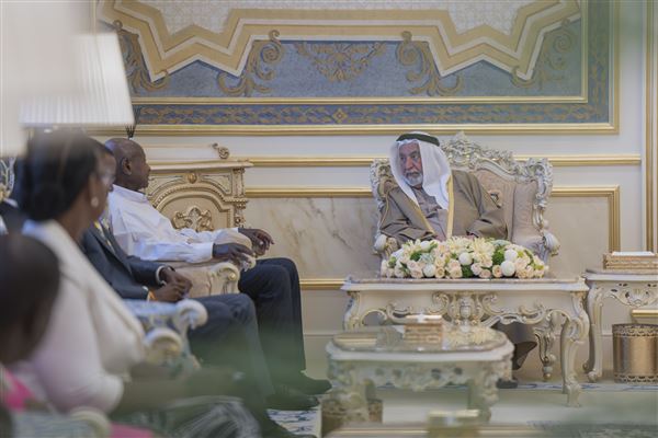 Sharjah Ruler receives President of Uganda