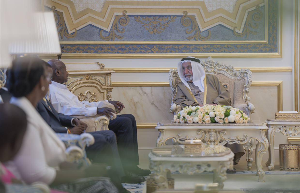 Sharjah Ruler receives President of Uganda